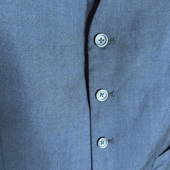 Pronto Uomo Platinum Modern Fit 100% Wool Suit Vest Navy Blue Size Large - Picture 3 of 6